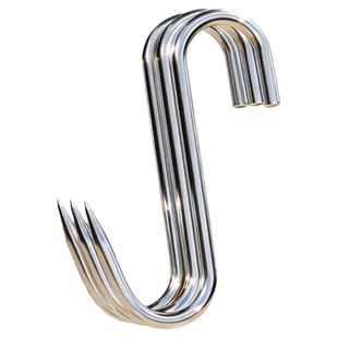 腊肉挂钩食品级加粗不锈钢腊鱼烤鸭香肠专用挂肉钩子强力承重家用