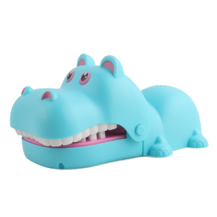 咬手指大嘴巴河马玩具咬手鳄鱼鲨鱼按压牙齿大号儿童亲子整蛊游戏