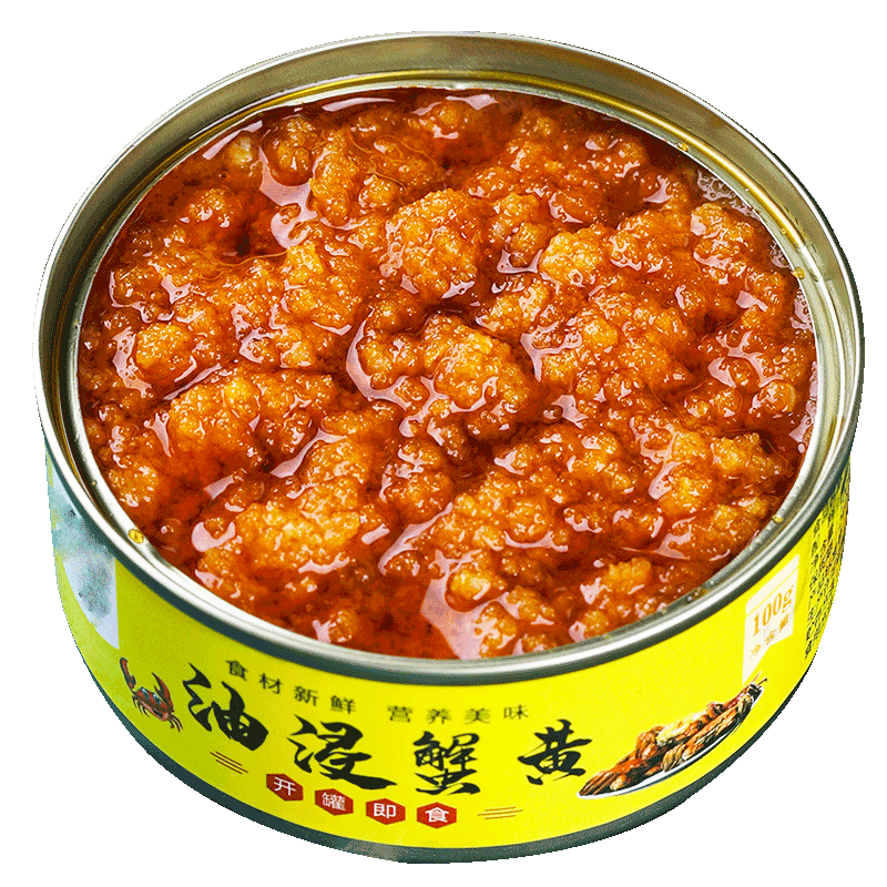 即食香辣蟹蟹黄酱芯柒碌拌饭酱