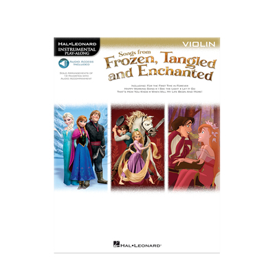冰雪奇缘 魔法奇缘选曲 小提琴独奏 附在线音乐 海伦德原版乐谱书 Songs from Frozen Tangled and Enchanted Violin HL00126928