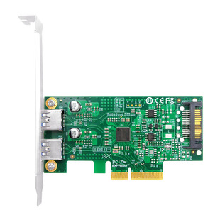 PCIe x4转USB3.1扩展卡 2口4口USB3.2 Gen2 10g相机采集卡ASM3142