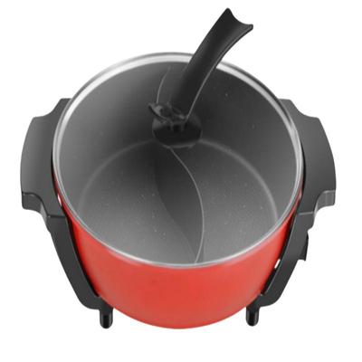 鸳鸯锅电火锅锅家用电热锅多功能煎炒煮不粘电炒锅烧烤一体电煮锅