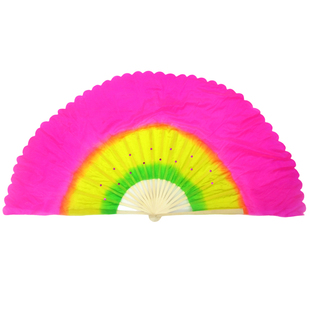 锦绣梨园18骨三色扇专用舞蹈扇子扭秧歌广场舞扇古典舞成人跳舞扇