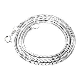 LUCKJAY 蛇骨链925纯银男款简约高级感嘻哈百搭女方形锁骨银项链