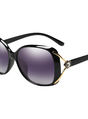 新款韩版潮人水钻女士偏光墨镜