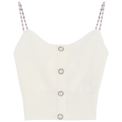 bebe春季新款吊带针织上衣