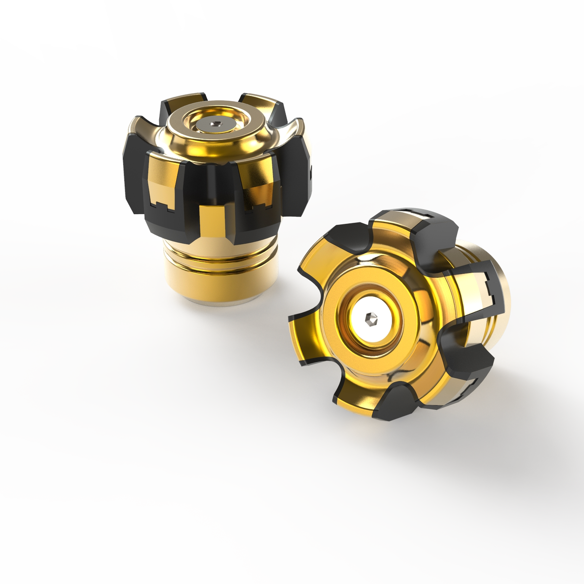 福喜摩托车轮前叉螺母改装饰品配件踏板电动助力车鬼火防摔杯球