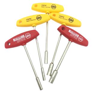 新品德国WIHA威汉T型套筒扳手英制T柄外六角螺母3/16 3/8 9 12mm