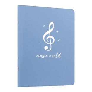 天色乐谱夹a4收纳文件夹透明插页册合唱团专用谱夹钢琴夹歌谱曲谱夹展开式音乐本夹谱夹可修改鼓谱架琴谱夹册