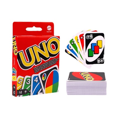 UNO正版纸牌豪华版塑封防水