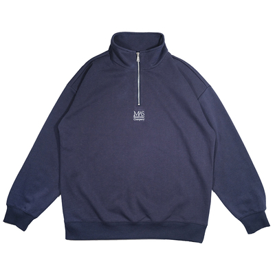 Masterape半拉链刺绣卫衣