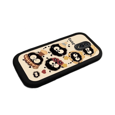 适用opporeno手机壳新款reno3/4男女款reno5/8pro软硅胶保护套9/10可爱煤球11/12情侣rone6/7SE全包防摔外壳