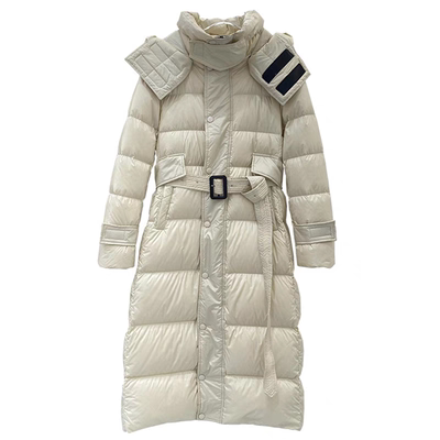 高端/巴宝L同款90白鸭绒羽绒服女