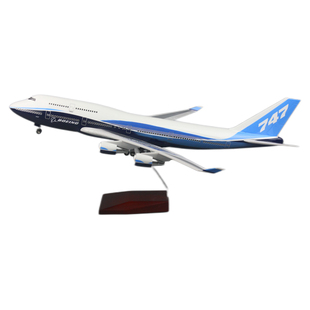 国外航空空客A380原型波音B747 A350带轮LED亮灯塑料拼装飞机模型