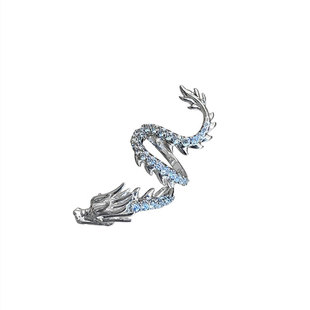 中国风金色龙形无耳洞耳骨夹女新中式耳夹耳环新款复古高级感耳饰