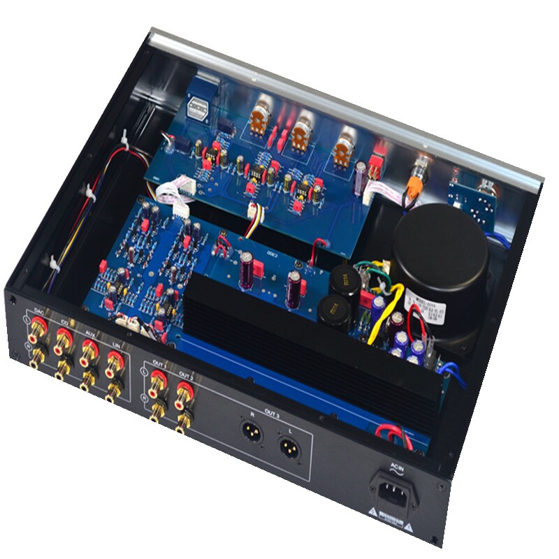 E300前级放大器 胆味平衡 发烧级HiFi高中低音调前置 蓝牙5.0遥控