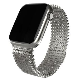 莫斯密码不锈钢表带磁吸适用苹果手表iwatch11applewatch89se10代