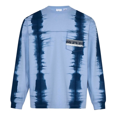 adidas阿迪达斯三叶草针织扎染运动套头衫2026春男长袖T恤 KW5675