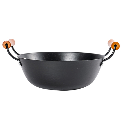 龟纹铸铁锅26cm不易粘炒锅无涂层