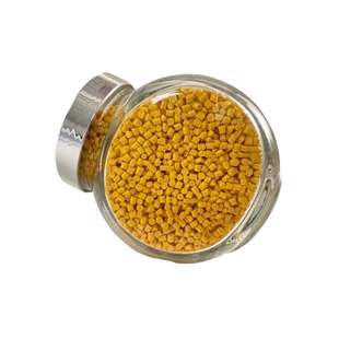 黄色母颗粒 色母塑料颗粒 黄色粉浓缩注塑造粒吹膜专用pe彩色色母