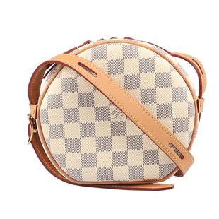 中古9新LV路易威登白棋盘格小号复古斜挎包N40333二手奢侈品包包