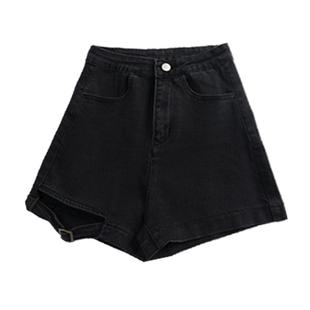 黑色2026机车牛仔短裤女秋冬秋季辣妹弹力a字紧身美式外穿热裤子