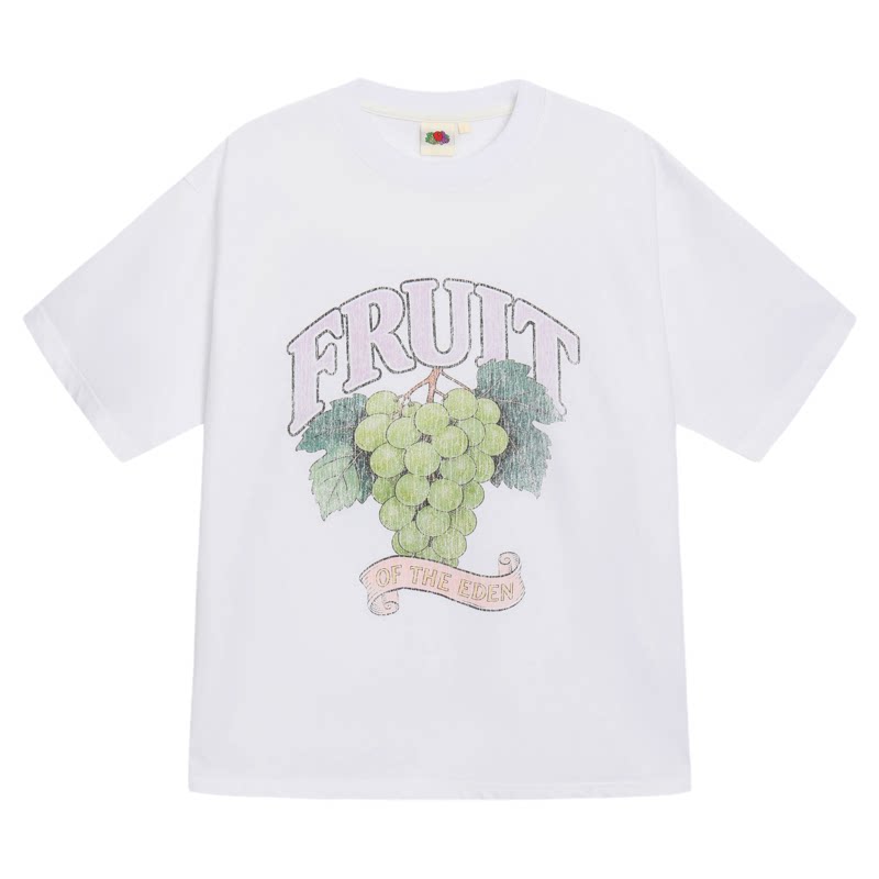 FRUIT OF THE LOOM鲜果布衣葡萄短袖纯棉t恤女通勤短袖男款情侣款