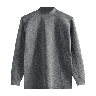 AB保暖内衣男中高领棉毛衫纯棉中老年人三层加厚夹棉打底秋衣衬衣