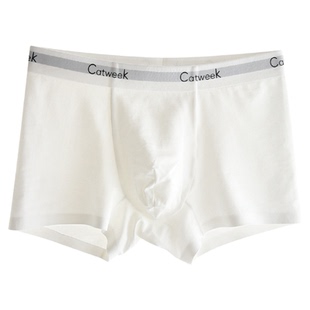 CatweeK青少年男童内裤莫代尔无痕儿童平角裤学生四角裤100%棉裆