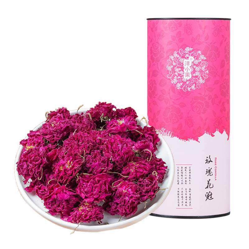 玫瑰花茶干玫瑰山东平阴特产无硫泡茶水喝大朵玫瑰花冠王茶非特
