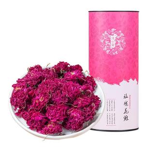 玫瑰花茶干玫瑰山东平阴特产无硫泡茶水喝大朵玫瑰花冠王茶非特