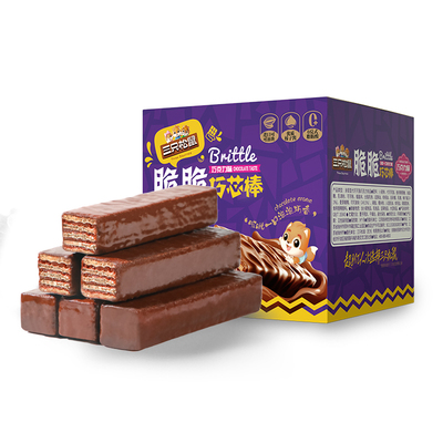 三只松鼠_巧克力味威化饼干360g