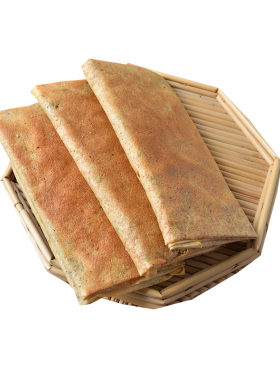 山东煎饼纯手工传统煎饼五谷粗粮石磨玉米面酥脆夹心鏊子烙饼低脂