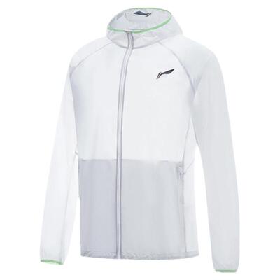 Lining/李宁正品跑步系列男子防晒透气轻薄运动连帽外套AFDT183