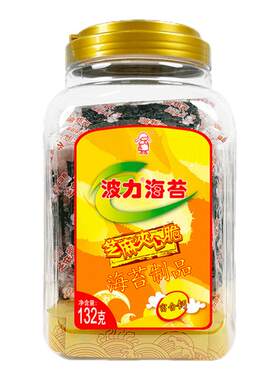 芝麻夹心脆132g包装波力海苔
