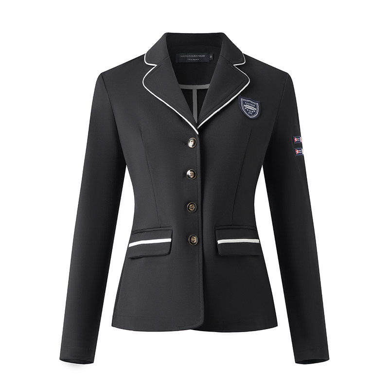 成人马术考级西服高弹骑马服女士马术比赛服马术服外套马术装备