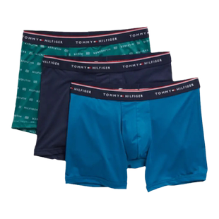 TOMMY HILFIGER男内裤平角裤宽松高腰透气印花送男友正品6308884
