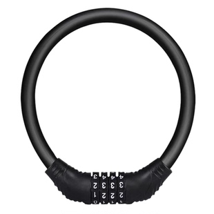 自行车锁防盗密码锁山地车便携式车锁电动车锁钢缆锁单车环形挂锁