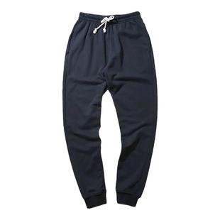 加绒加厚保暖纯棉卫裤男2025新款秋冬宽松束脚运动裤男弹力不起球