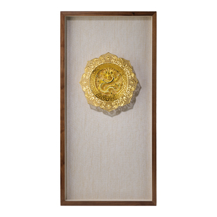 铜师傅《龙腾瑞气》客厅玄关沙发背景墙装饰画 挂画