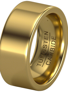 钨钢光面男士宽版简约戒指