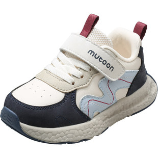 牧童儿童运动鞋春秋新款男童轻便减震小童鞋爆米花底跑步女童鞋子