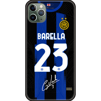 新款二颗星2024国米手机壳意甲夺冠纪念周边球迷定做制球员版巴雷拉劳塔罗卢卡库布罗佐维奇埃里克森任意机型