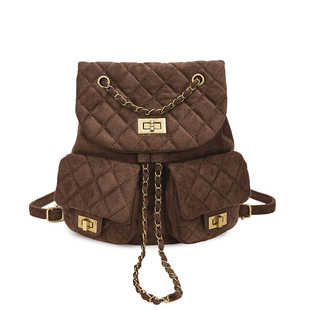 秋冬包包女2025新款高级感简约双肩包可爱通勤复古小背包