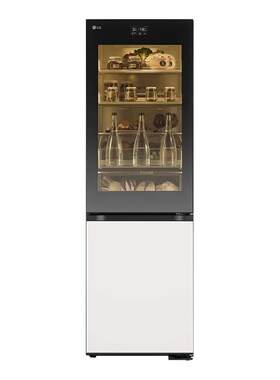 【自营+国家补贴15%】LG349L小型两门冰箱全景透视窗M344GBB38B Y