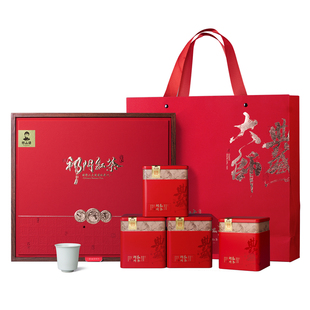 祁门红茶茶叶旗舰店礼盒装特级正宗祁红毛峰香螺年货送礼长辈500g