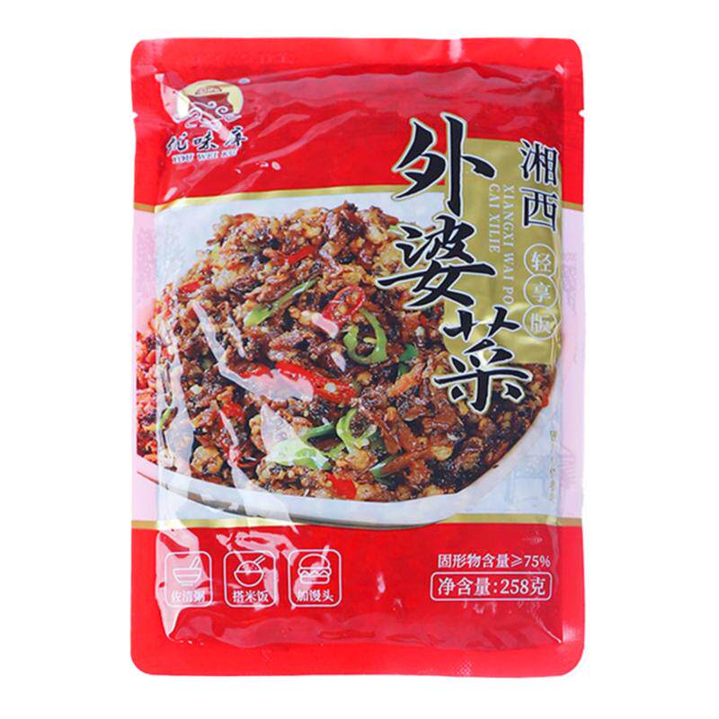 农家湘西外婆菜258g小包装咸菜腌制开味酱菜泡菜榨菜下饭菜小菜