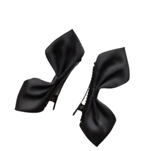 新年定制发夹小兔耳朵双边立体蝴蝶结对夹迪士尼公主发饰可爱顶夹