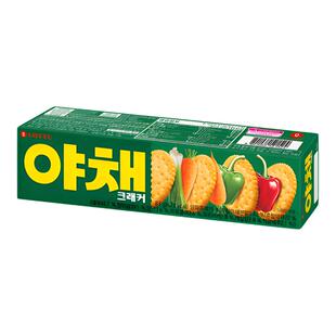 【旗舰】lotte乐天韩国进口蔬菜饼干83g早餐儿童营养薄脆代餐点心