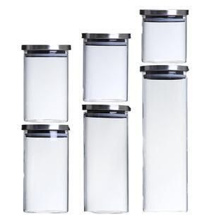 密封罐玻璃储物罐茶叶存储罐蜂蜜柠檬玻璃瓶厨房收纳罐耐热玻璃瓶